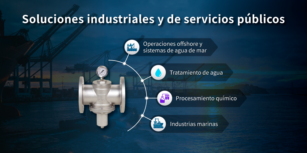 Aplicaciones de la válvula reductora de presión Z-Tide de acero inoxidable dúplex